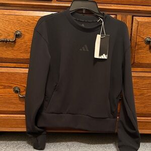 Adidas Women's Black Crewneck Sweatshirt